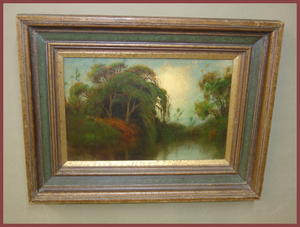 Plein Air Landscape Painting by  Well Listed California Artist James Everett Stuart. ...near Palo Al